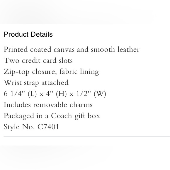 Coach snowman corner zip wristlet with 2 charms! Snowman and Charms Boxed set. - Picture 11 of 11